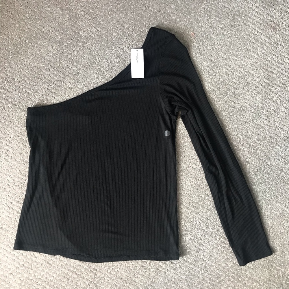 NWT AMERICAN EAGLE ONE SHOULDER RIBBED TOP